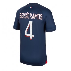 Herren Fußballbekleidung Paris Saint-Germain Sergio Ramos #4 Heimtrikot 2023-24 Kurzarm